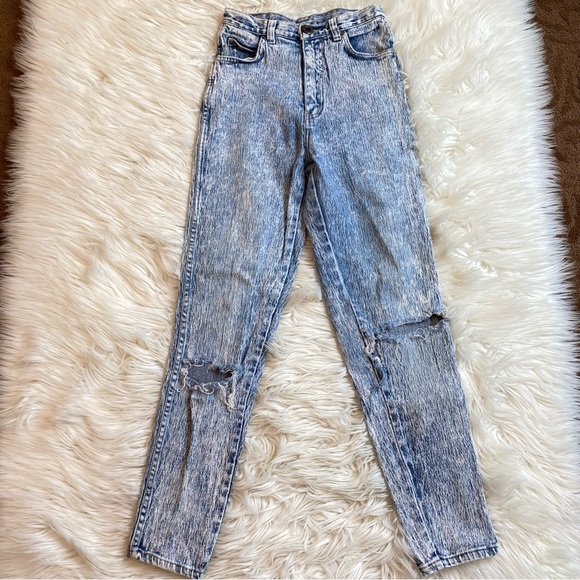 PURE JEANSWEAR Denim - Vintage 80’s mom jeans PURE JEANSWEAR acid wash look size 7
